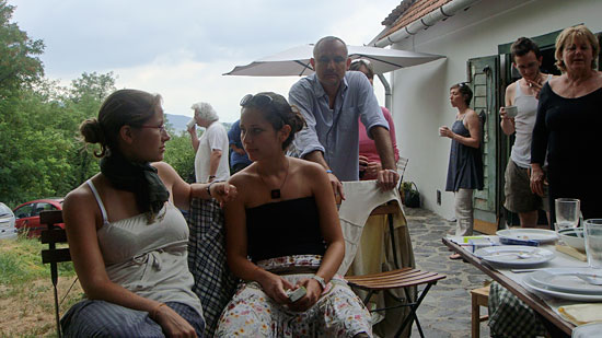 Anna, EP, Nóra, Laci, Catherine, Micu, Gitta