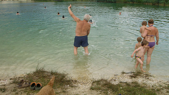 Radnóti vizibalett a bányatavon